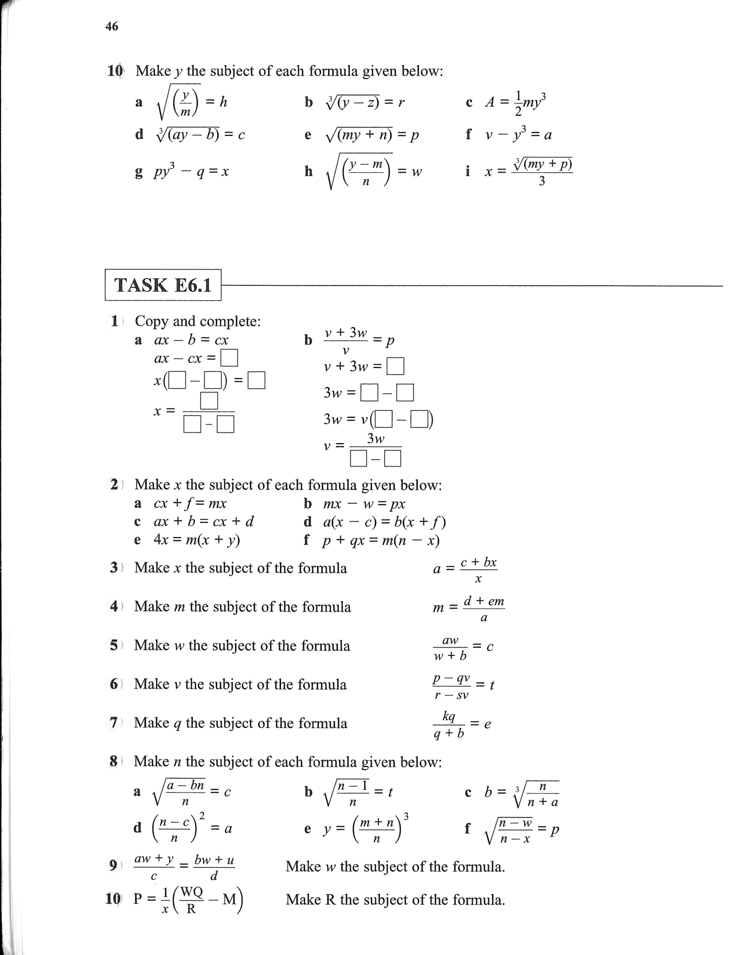 Essential Mathematics for GCSE - Higher - Homework Book